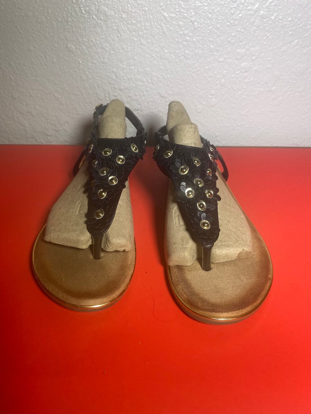 Patrizia by Spring Step Harlequin Women's Floral thong Sandal size 8 NWOT